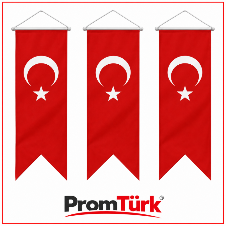 Kırlangıç Model Baskılı Promosyon Türk Bayrağı